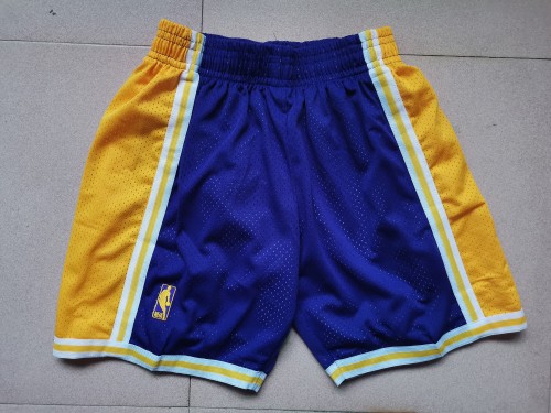 20/21 New Men Mitchell Ness Lakers purple basketball shorts