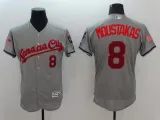 2022 Men's Kansas City Royals MOUSTAKAS 8 gray MLB Jersey