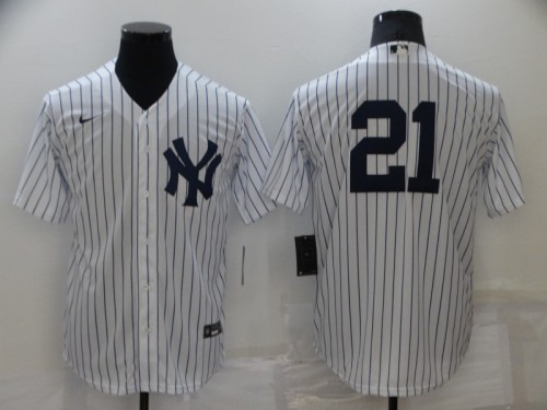 22 Men's New York Yankees 21 white MLB Jersey