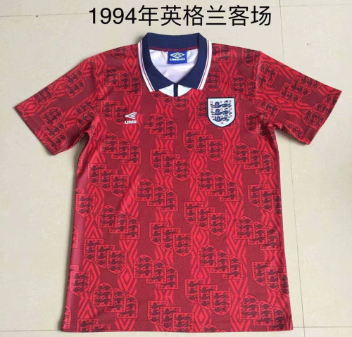 Retro New Adult Thai version 1944 England away red soccer jersey football shirt