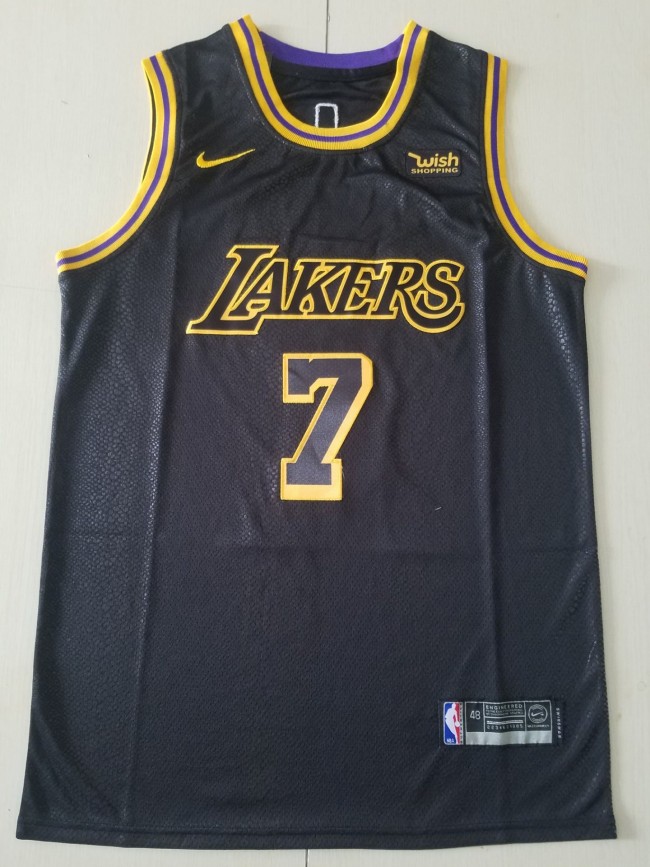 20/21 New Men Los Angeles Lakers Anthony 7 black city edition basketball jersey