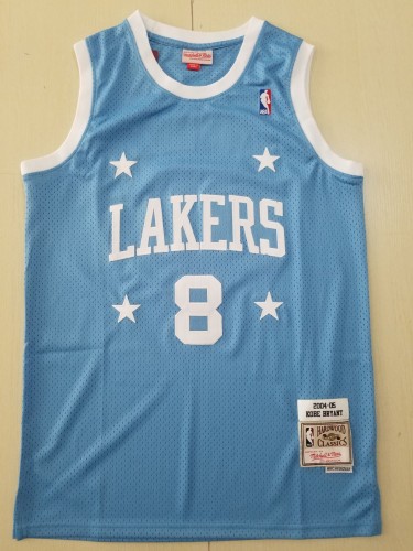 21/22 New Men Los Angeles Lakers Bryant 8 Rookie four stars blue basketball jersey