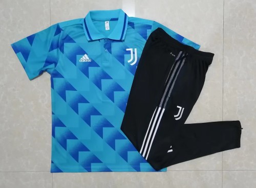 22/23 New adult Polo Juventus blue short-sleeved soccer jersey football shirt C835#