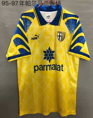 95-97 Adult Parma Calcio yellow retro soccer jersey football shirt