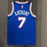 The 75th anniversary New York Knicks 7 Anthony basketball jersey