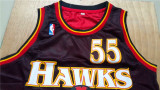 New Adult Atlanta hawks Dikembe mutombo classic red basketball jersey 55