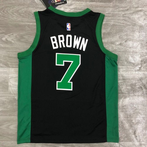 20/21 New Men Celtics Brown 7 black basketball jersey