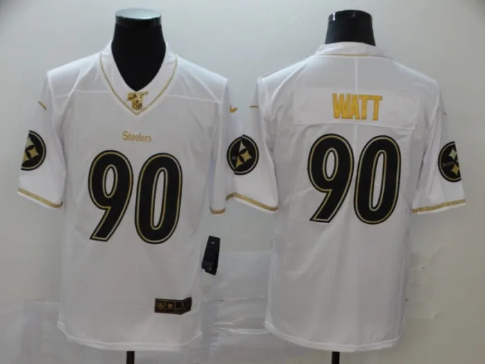 20/21 New Men Steelers Watt 90 black NFL jersey