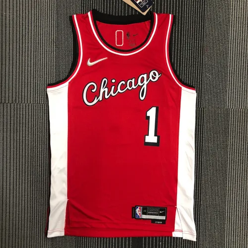 22 season Chicago Bulls City version 1 Rose basketball jersey