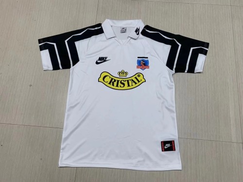 Retro 95 Colo-Colo home white soccer jersey football shirt