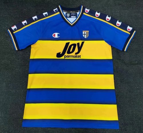 01-02 Adult Parma Calcio home blue retro soccer jersey football shirt