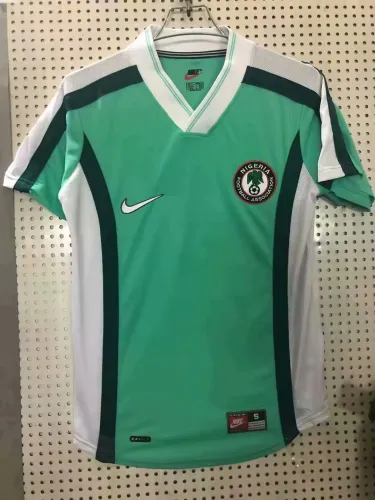 Retro 1998 Nigeria green soccer jersey football shirt
