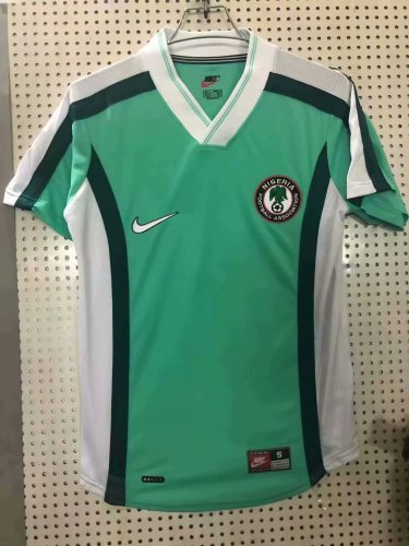 Retro 1998 Nigeria green soccer jersey football shirt