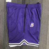 22 Los Angeles lakers purple basketball shorts