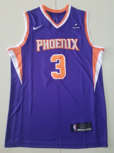 20/21 New Men Phoenix Suns Paul 3 purple basketball jersey