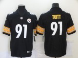 20/21 New Men Steelers Tuitt 91 black white NFL jersey
