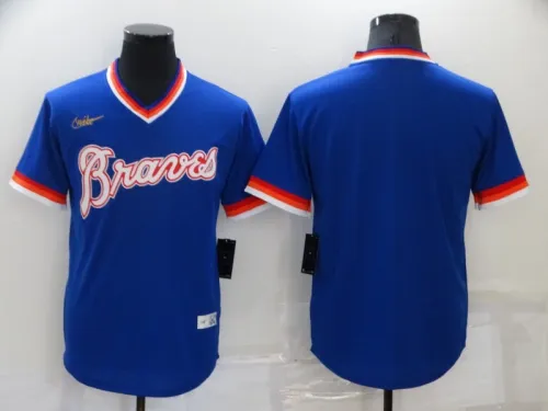 22 Men's Atlanta Braves blue MLB Jersey