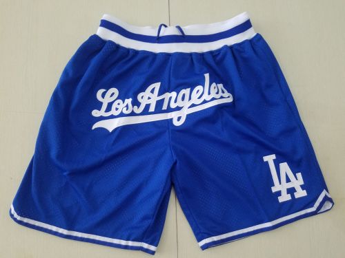 20/21 New Men Los Angeles Dodgers blue basketball shorts