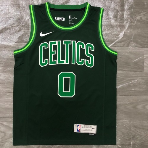 20/21 New Men Celtics Tatum 0 black reward version basketball jersey