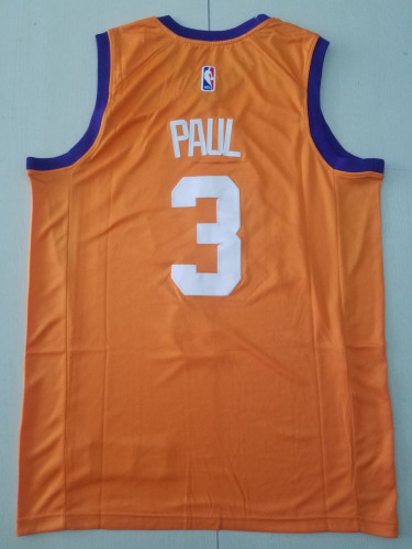 20/21 New Men Phoenix Suns Paul 3 orange basketball jersey