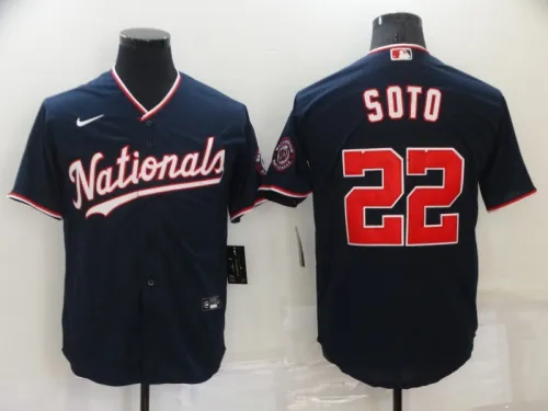 22 Men's Washington Nationals Soto 22 black MLB Jersey