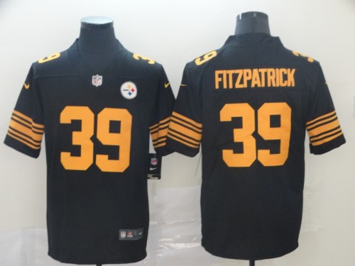 20/21 New Men Steelers Fitzpatrick 39 black NFL jersey