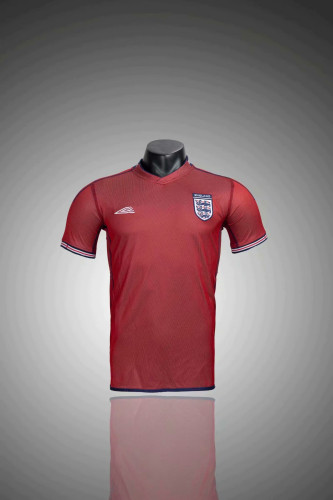 2002 Adult Thai version England red retro soccer jersey football shirt