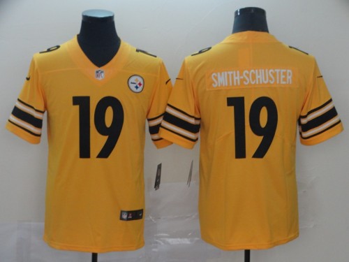 20/21 New Men Steelers Smith Schuster 19 yellow NFL jersey