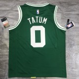 Retro Men Celtics Tatum 0 green basketball jersey