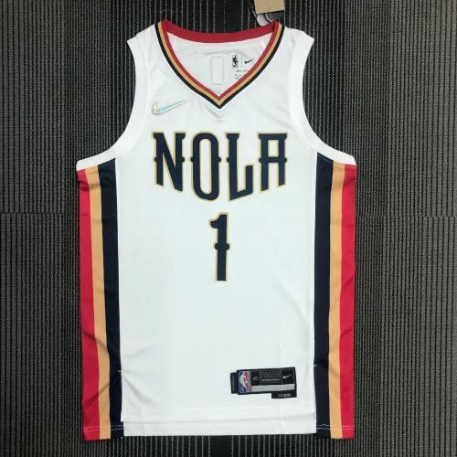 22 season New Orleans Pelicans City version 1 Williamson basketball jersey