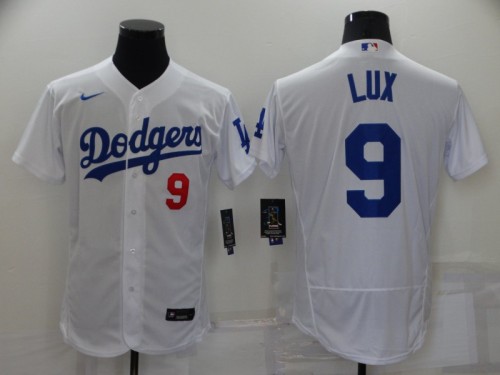 2022 Men's Los Angeles Dodgers LUX 9 white MLB Jersey