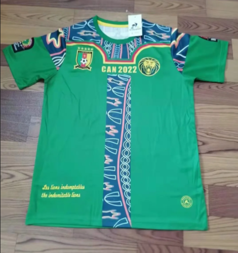 2022 Cameroon Cup green Soccer Jersey football shirt