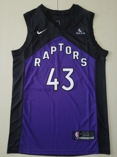 20/21 New Men Toronto Raptors Siakam 43 reward version purple basketball jersey shirt