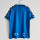 Retro 97-99 man city home blue soccer jersey football shirt