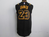 Men Los Angeles Lakers James city edition black basketball jersey 23
