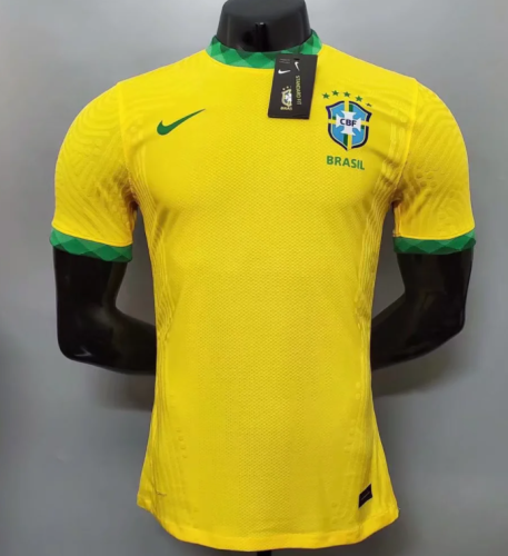 2022 player Style Brazil yellow soccer jersey football shirt