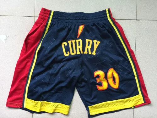 New Adult All-Star pocket edition warriors China tour edition dark blue basketball shorts