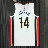 22 season New Orleans Pelicans City version 14 Ingram basketball jersey