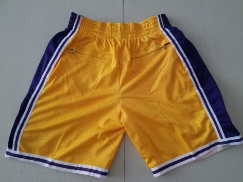 20/21 New Men Los Angeles Lakers Bryant 24 8 yellow basketball shorts