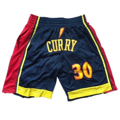 New Adult All-Star pocket edition warriors China tour edition dark blue basketball shorts