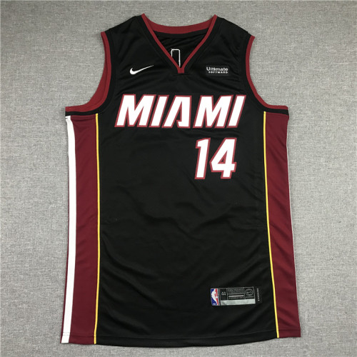 20/21 New Men Los Angeles Miami Heat Herro 14 black basketball jersey