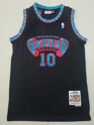 20/21 New Men Memphis Grizzlies Bibby 10 black basketball jersey