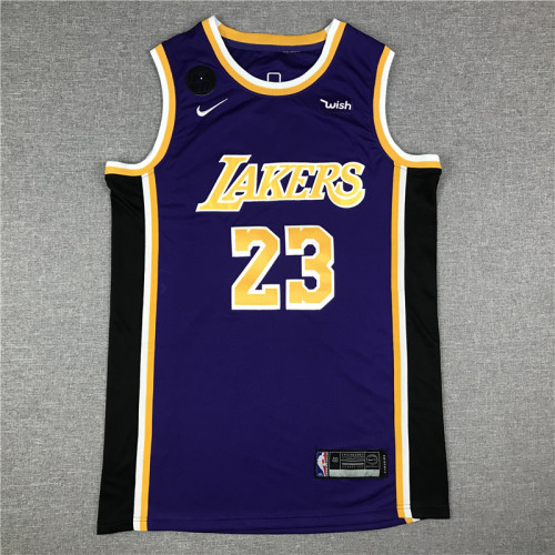 20/21 New Men Los Angeles Lakers Bryant 23 purple basketball jersey