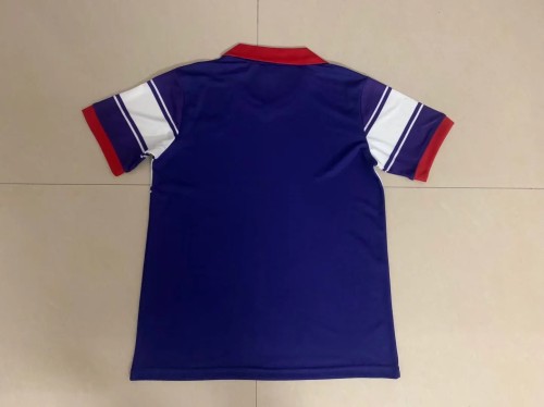 Retro 84-85 Fiorentina home blue soccer jersey football shirt