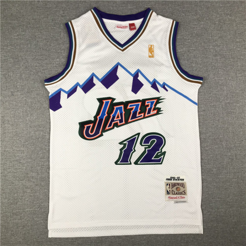 20/21 New Men Utah Jazz 12 white basketball jersey
