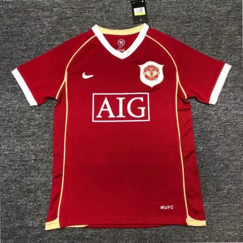 Retro  New Adult Thai version Manchester red soccer jersey football shirt