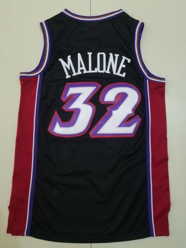 20/21 New Men Jazz Malone 32 black basketball jersey