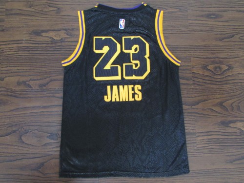 20/21 New Men Los Angeles Lakers James 23 black city edition basketball jersey