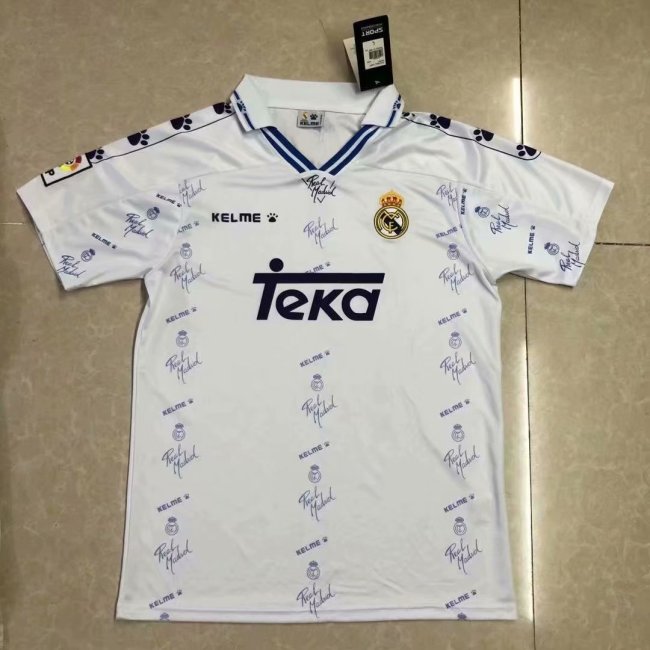 94-96 Adult  RM home  white retro soccer jersey football shirt