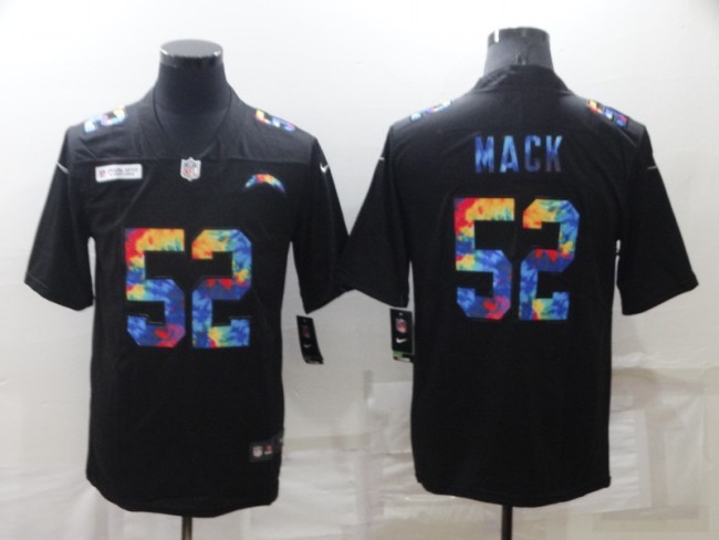 22 Men‘s Chargers MACK 52 black basketball jersey